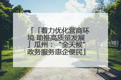 「着力优化营商环境 助推高质量发展」瓜州：“全天候”政务服务惠企便民
