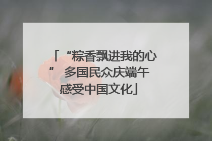 “粽香飘进我的心” 多国民众庆端午感受中国文化
