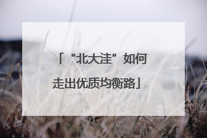 “北大洼”如何走出优质均衡路