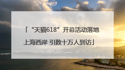 “天猫618”开幕活动落地上海西岸 引数十万人到访