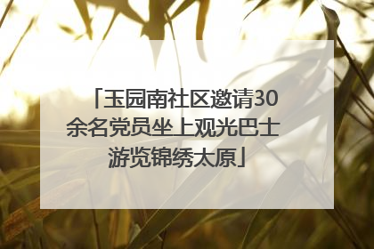 玉园南社区邀请30余名党员坐上观光巴士 游览锦绣太原