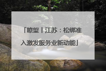 瞭望丨江苏：松绑准入激发服务业新动能