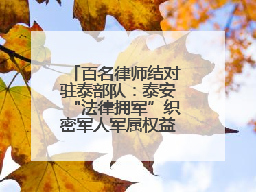 百名律师结对驻泰部队：泰安“法律拥军”织密军人军属权益“防护网”