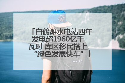白鹤滩水电站四年发电超1960亿千瓦时 库区移民搭上“绿色发展快车”