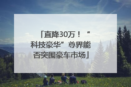 直降30万！“科技豪华”尊界能否突围豪车市场