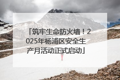 筑牢生命防火墙！2025年杨浦区安全生产月活动正式启动