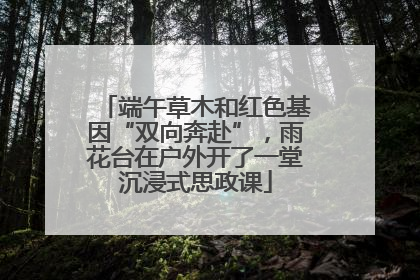 端午草木和红色基因“双向奔赴”，雨花台在户外开了一堂沉浸式思政课