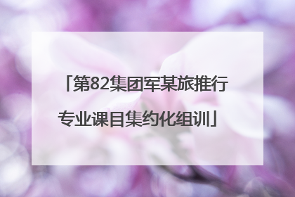 第82集团军某旅推行专业课目集约化组训