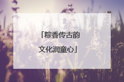 粽香传古韵 文化润童心