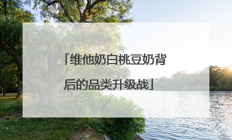 维他奶白桃豆奶背后的品类升级战