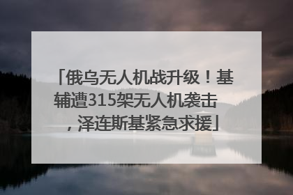 俄乌无人机战升级！基辅遭315架无人机袭击，泽连斯基紧急求援
