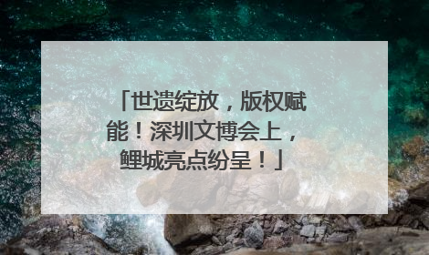 世遗绽放，版权赋能！深圳文博会上，鲤城亮点纷呈！