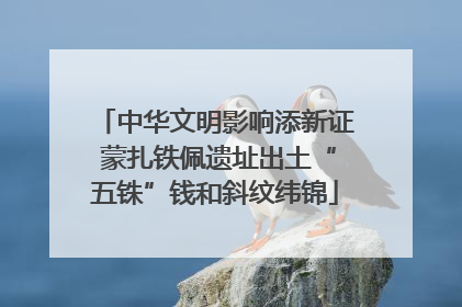 中华文明影响添新证 蒙扎铁佩遗址出土“五铢”钱和斜纹纬锦