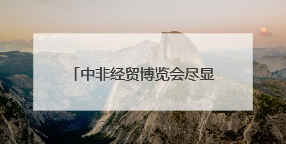 中非经贸博览会尽显中非合作“热度”