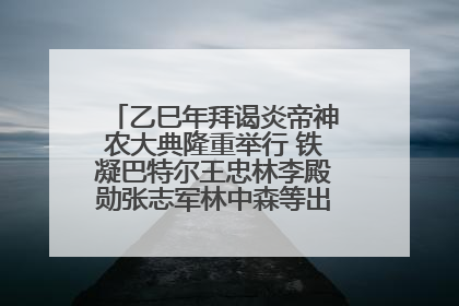 乙巳年拜谒炎帝神农大典隆重举行 铁凝巴特尔王忠林李殿勋张志军林中森等出席 孙伟主持
