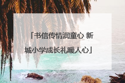 书信传情润童心 新城小学成长礼暖人心