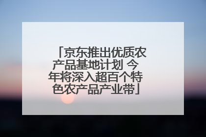 京东推出优质农产品基地计划 今年将深入超百个特色农产品产业带