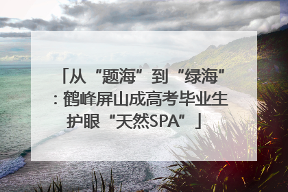 从“题海”到“绿海”：鹤峰屏山成高考毕业生护眼“天然SPA”