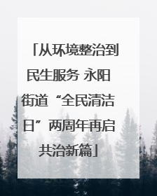 从环境整治到民生服务 永阳街道“全民清洁日”两周年再启共治新篇