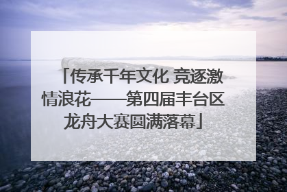 传承千年文化 竞逐激情浪花——第四届丰台区龙舟大赛圆满落幕