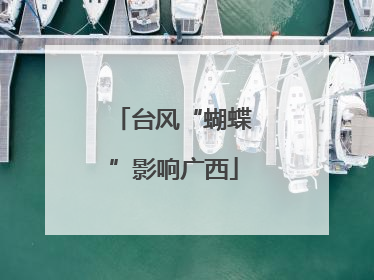 台风“蝴蝶”影响广西