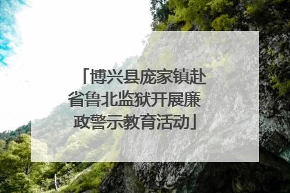 博兴县庞家镇赴省鲁北监狱开展廉政警示教育活动