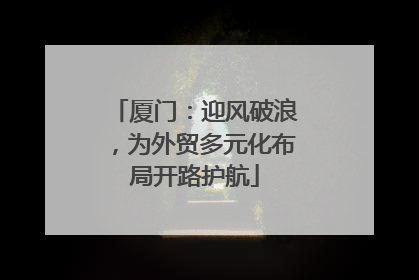 厦门：迎风破浪，为外贸多元化布局开路护航