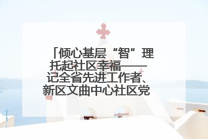 倾心基层“智”理 托起社区幸福——记全省先进工作者、新区文曲中心社区党委书记董世弘