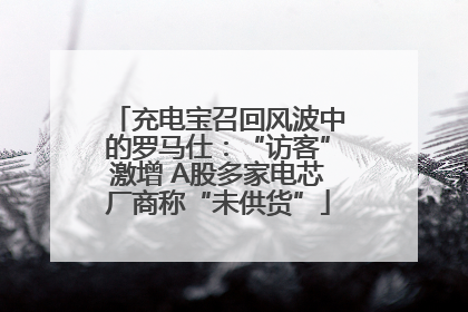 充电宝召回风波中的罗马仕：“访客”激增 A股多家电芯厂商称“未供货”