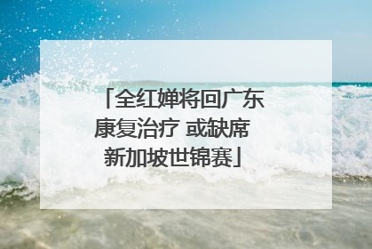全红婵将回广东康复治疗 或缺席新加坡世锦赛