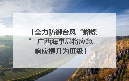 全力防御台风“蝴蝶” 广西海事局将应急响应提升为Ⅲ级