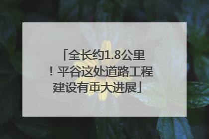 全长约1.8公里！平谷这处道路工程建设有重大进展