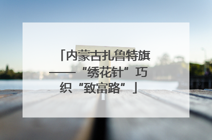内蒙古扎鲁特旗——“绣花针”巧织“致富路”