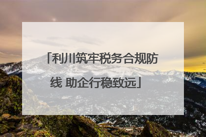 利川筑牢税务合规防线 助企行稳致远