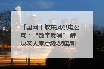 国网十堰东风供电公司：“数字反哺” 解决老人度夏缴费难题