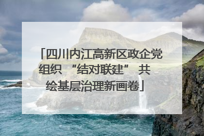 四川内江高新区政企党组织 “结对联建” 共绘基层治理新画卷