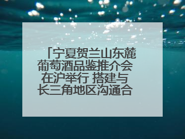 宁夏贺兰山东麓葡萄酒品鉴推介会在沪举行 搭建与长三角地区沟通合作的桥梁