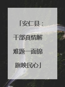 安仁县：干部真情解难题一面锦旗映民心