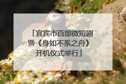 宜宾市百部微短剧暨《身如不系之舟》开机仪式举行