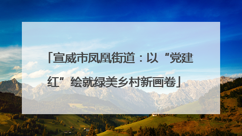 宣威市凤凰街道：以“党建红”绘就绿美乡村新画卷