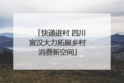 快递进村 四川宣汉大力拓展乡村消费新空间