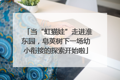 当“虹猫娃”走进淮东园，皂荚树下一场幼小衔接的探索开始啦
