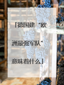 德国建“欧洲最强军队”意味着什么