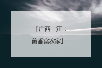 广西三江：菌香富农家