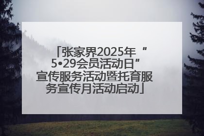 张家界2025年“5•29会员活动日”宣传服务活动暨托育服务宣传月活动启动
