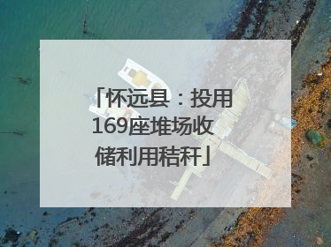 怀远县：投用169座堆场收储利用秸秆