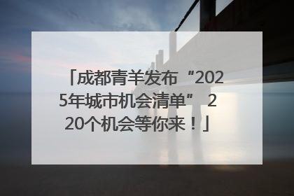 成都青羊发布“2025年城市机会清单” 220个机会等你来！