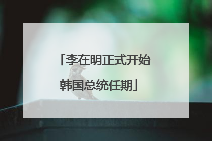 李在明正式开始韩国总统任期