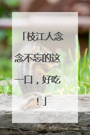 枝江人念念不忘的这一口，好吃！