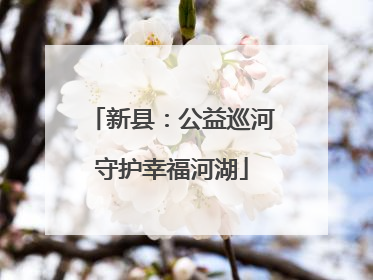 新县：公益巡河守护幸福河湖